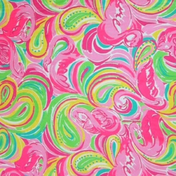 Lilly Pulitzer Resort Pink and Green Maxi Skirt - Picture 2 of 6